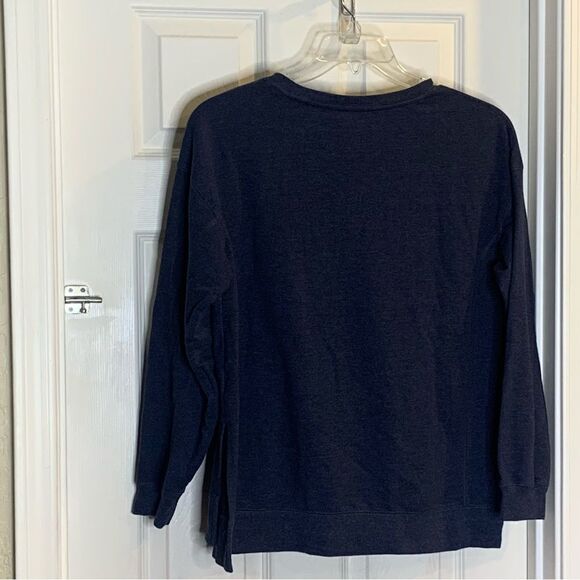 Wildfox Statement Sweatshirt Navy Social Embroidered Size Medium - Picture 4 of 9